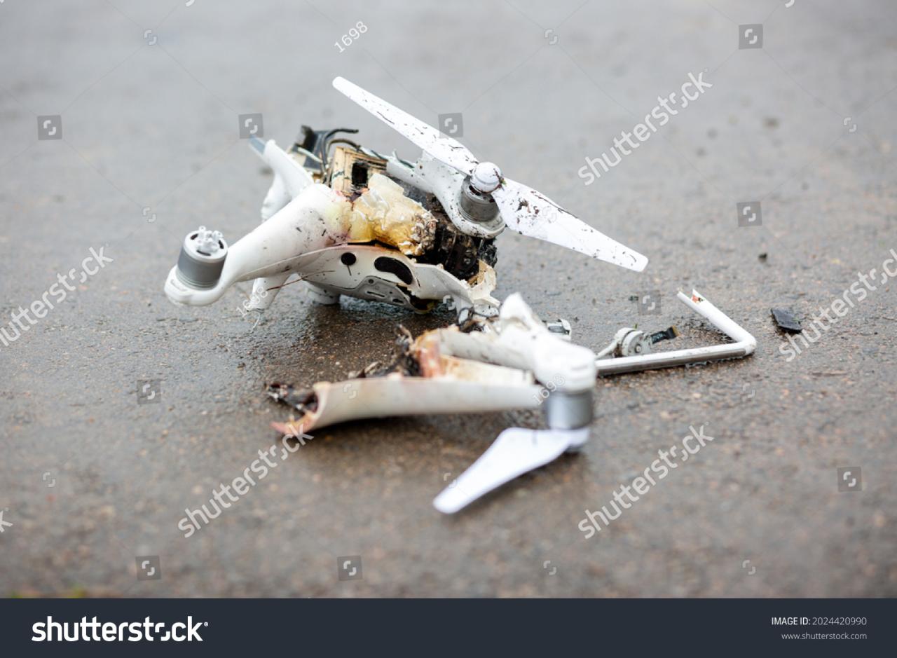 Drone crash